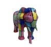 Statue Elephant Resine H-60cm - Smarties Multicolore