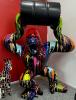Statue Gorille Baril Metal  Xxl Resine H.250cm - Noir Multicolore