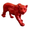 Statue Panthere Resine 80cm - Rouge