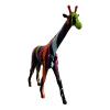 Statue Girafe Resine H.100cm - Noir Multicolore
