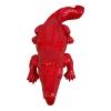 Statue Crocodile Resine 50cm - Rouge
