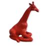 Statue Girafe Resine H.85cm - Rouge
