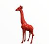 Statue Girafe Resine H.210cm - Rouge