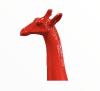 Statue Girafe Resine H.210cm - Rouge
