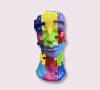 Statue Visage Resine H.70cm - Puzzle Multicolore