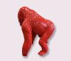 Statue Gorille En Resine H.130cm L.110cm - Rouge
