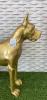 Statue Chien Dogue Allemand Resine H.110cm - Gold