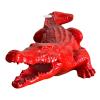 Statue Crocodile Resine Rouge - 120cm