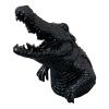 Statue Crocodile En Resine - Noir