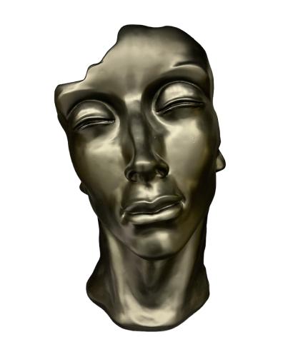Statue Visage Resine H.50cm - NOIR
