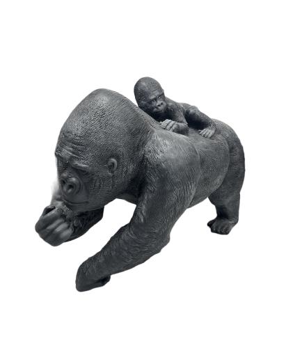 Statue Gorille En Resine  - NATUREL