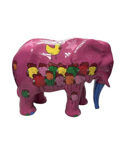 Statue Elephant Resine H.60cm - ROSE DESIGN