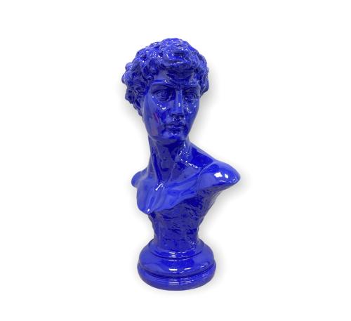 Statue Buste En Resine H.65cm - Bleue